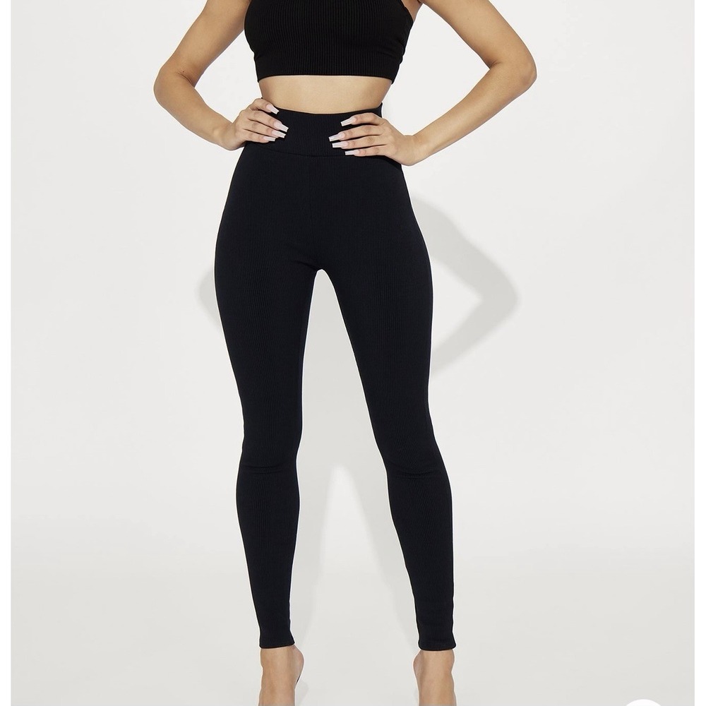 High waisted stretch Dress Pants Janet Snatched Leggings - Black Medium NWT
